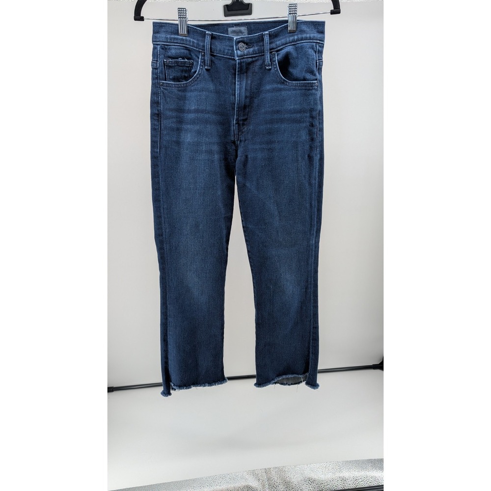 Mother Jeans Women's 27 The Insider‎ Crop Step Fray  Movin' On Up Wash Bootcut